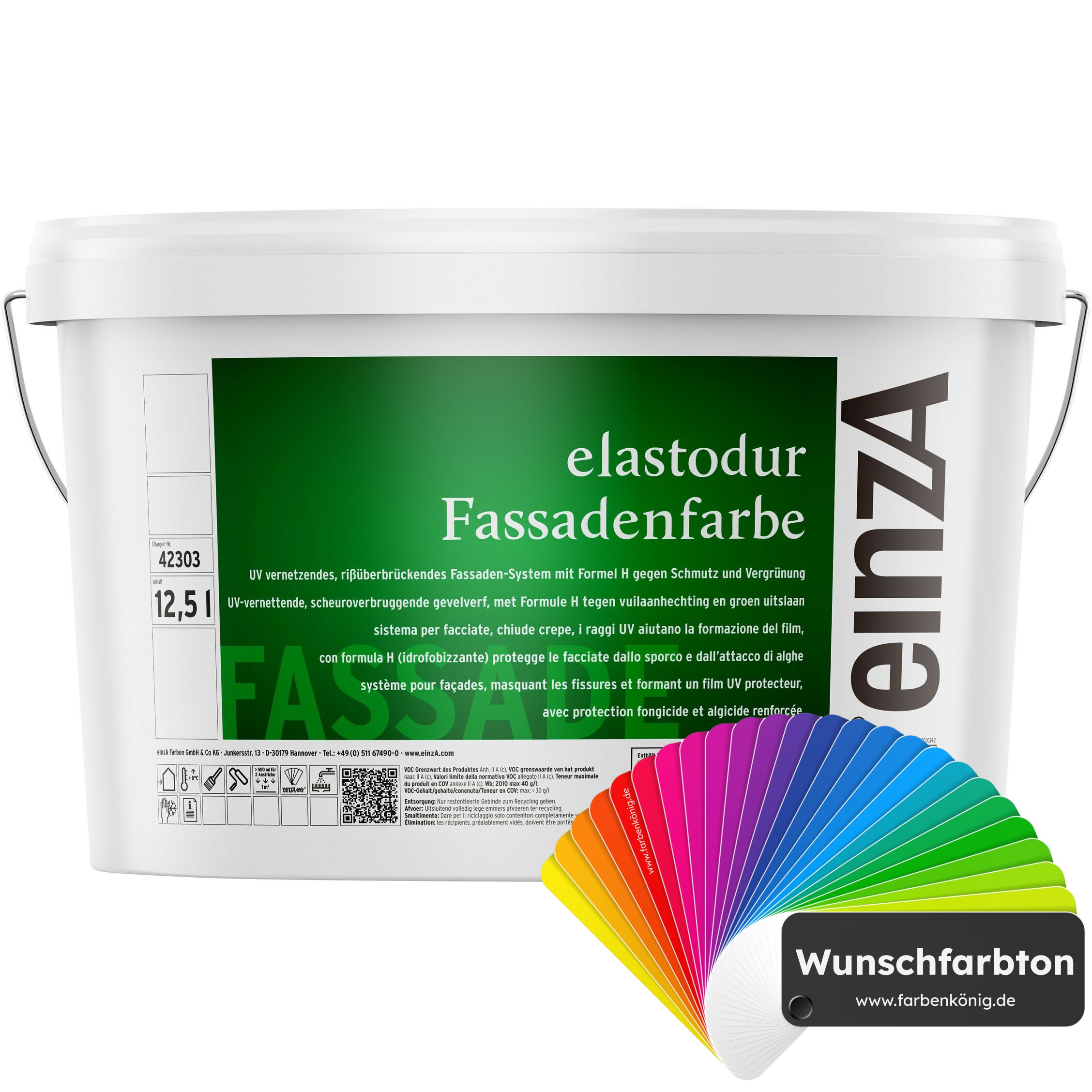 einzA einzA elastodur Fassadenfarbe (Wunschfarbton) online kaufen